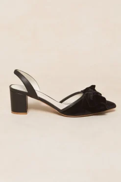 Eloise Bow Heel in Black