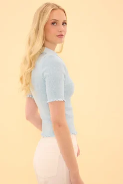 Elysia Top in Light Blue