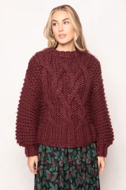 Erica Sweater in Raisin