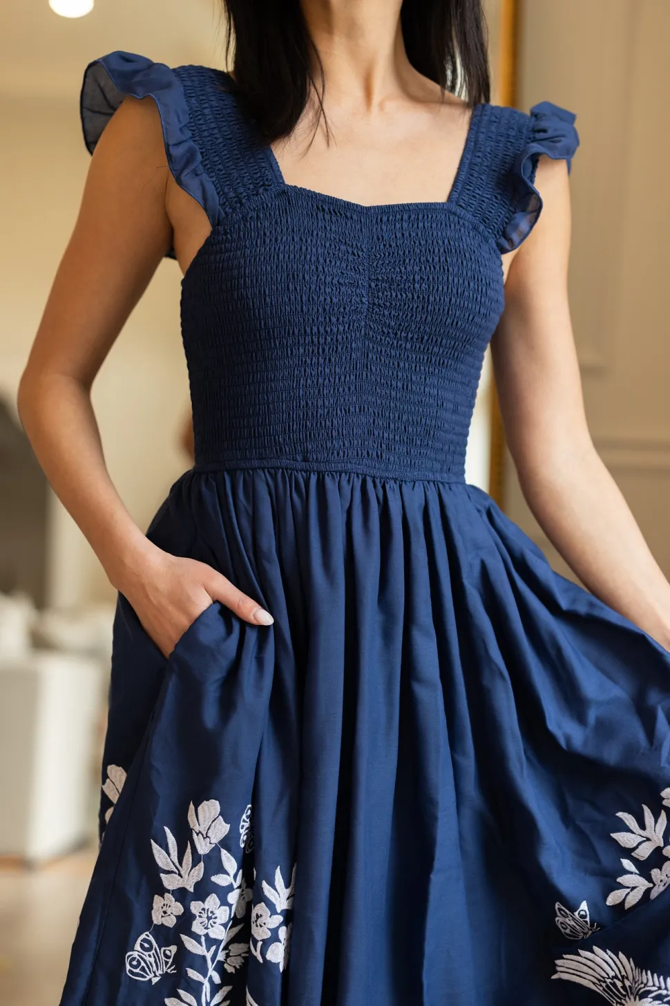 Finch Dress in Blue