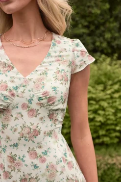 Fiona Dress in Countryside Peony Blossom