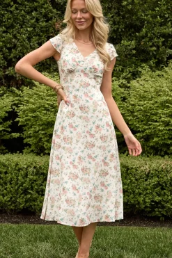 Fiona Dress in Countryside Peony Blossom