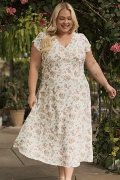 Fiona Dress in Countryside Peony Blossom
