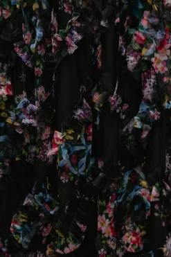 Florentina Dress in Obsidian Garden