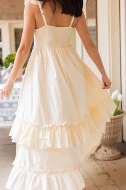 Gaia Butterfly Dress in Ivory