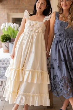 Gaia Butterfly Dress in Ivory