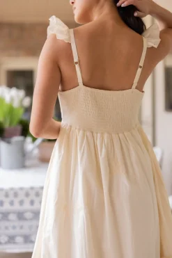 Gaia Butterfly Dress in Ivory
