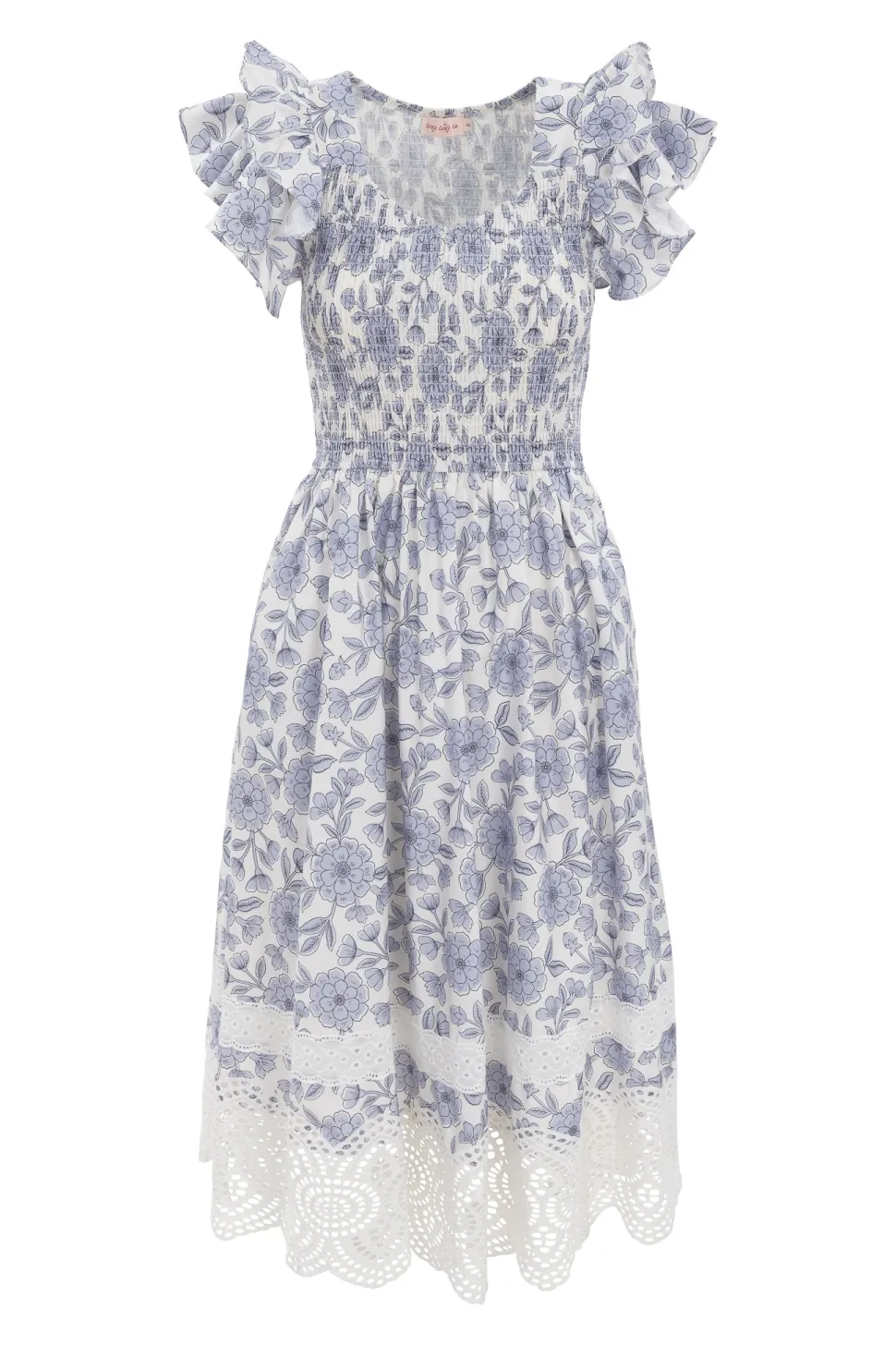 Hattie Dress in Blue Floral