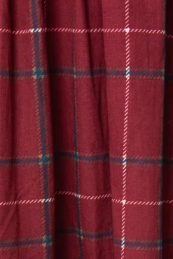 Hattie Dress in Burgundy Plaid
