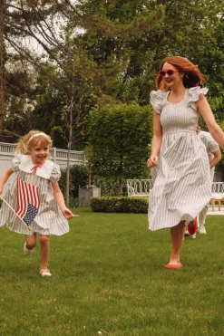 Hattie Dress in Heritage Stripe