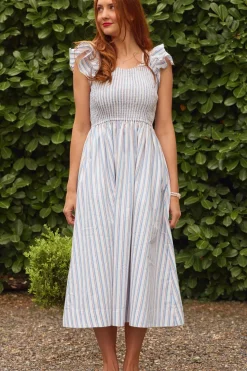 Hattie Dress in Heritage Stripe