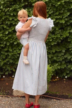 Hattie Dress in Heritage Stripe