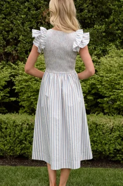 Hattie Dress in Heritage Stripe