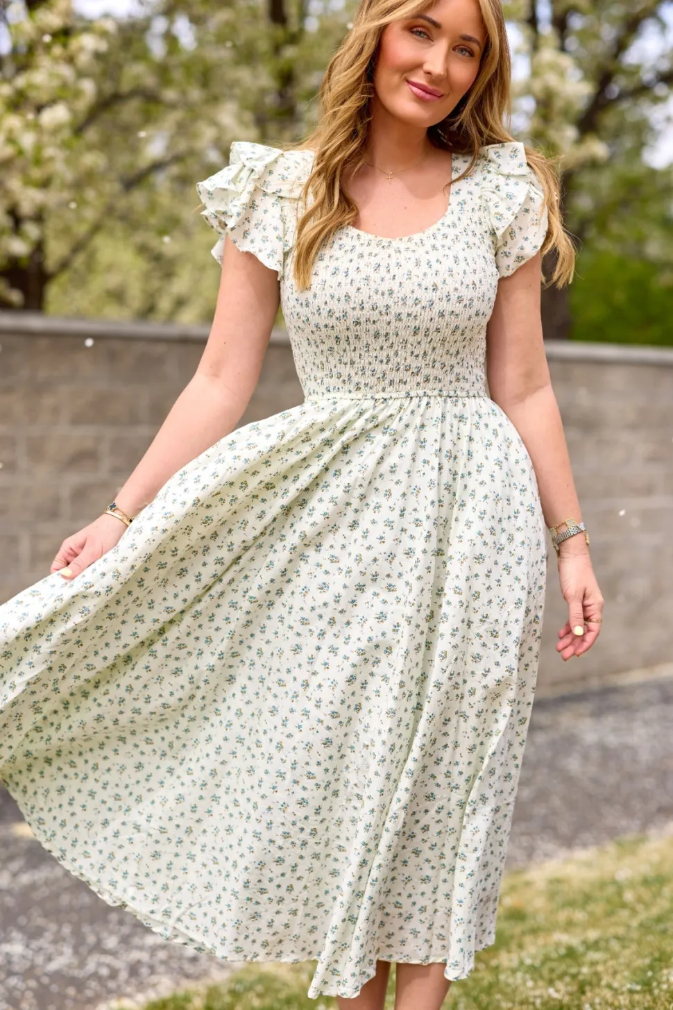 Hattie Dress in Madeline Blue