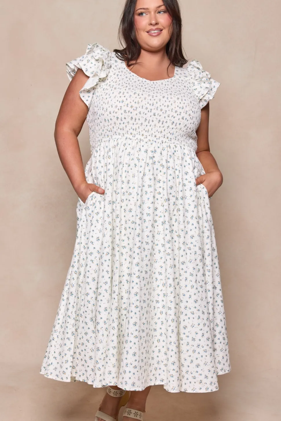 Hattie Dress in Madeline Blue