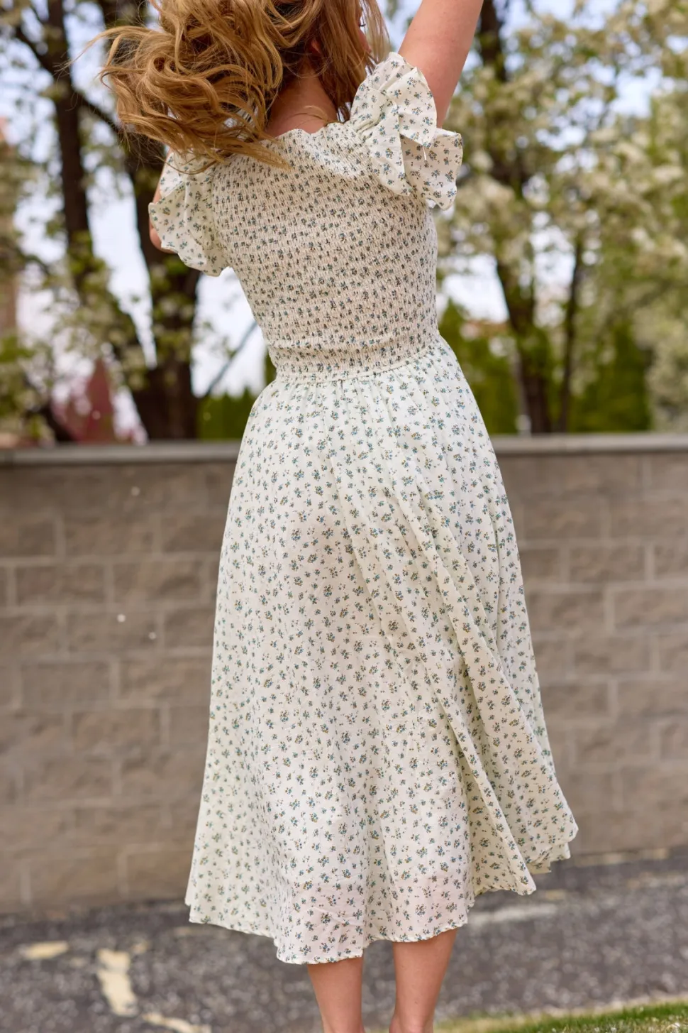 Hattie Dress in Madeline Blue