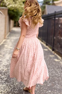 Hattie Dress in Madeline Pink