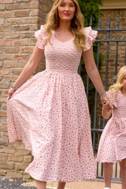 Hattie Dress in Madeline Pink