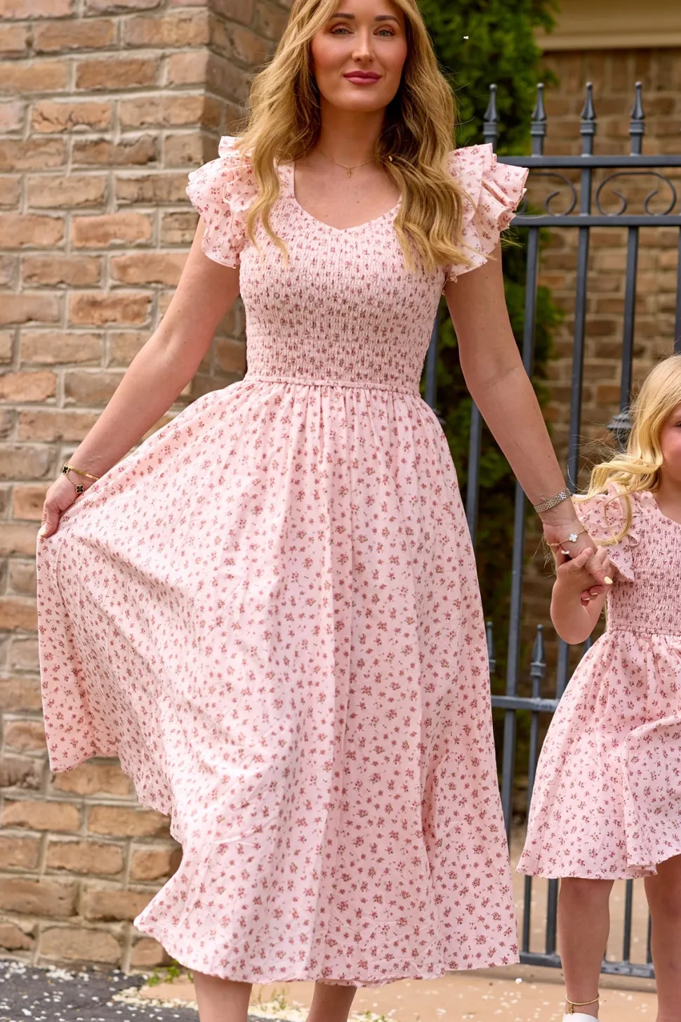 Hattie Dress in Madeline Pink