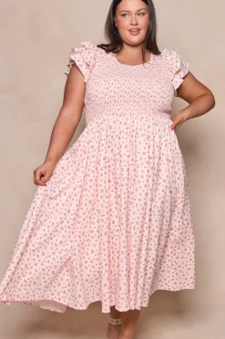 Hattie Dress in Madeline Pink