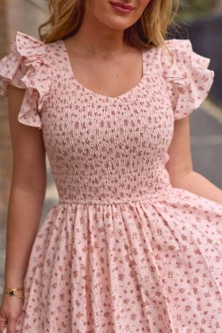 Hattie Dress in Madeline Pink