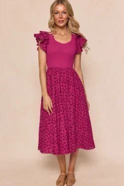 Hattie Dress in Magenta
