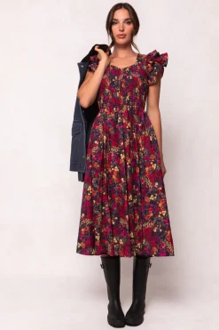 Hattie Dress in Night Garden