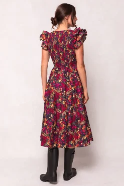 Hattie Dress in Night Garden
