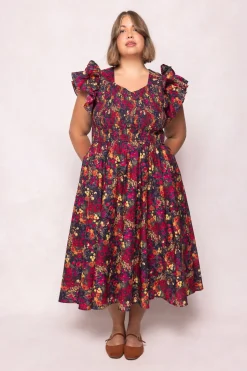 Hattie Dress in Night Garden