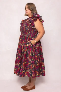 Hattie Dress in Night Garden