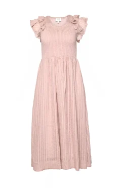 Hattie Dress in Pink Stripes
