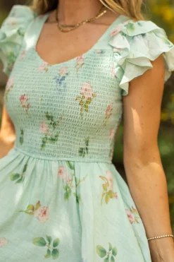 Hattie Dress in Roselyn Blue