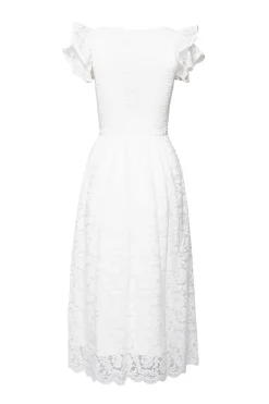 Hattie Dress in White Lace