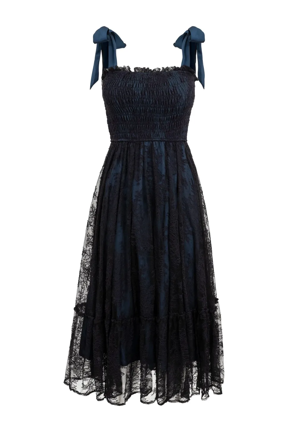 Isadora Dress in Navy & Black