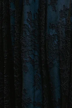 Isadora Dress in Navy & Black