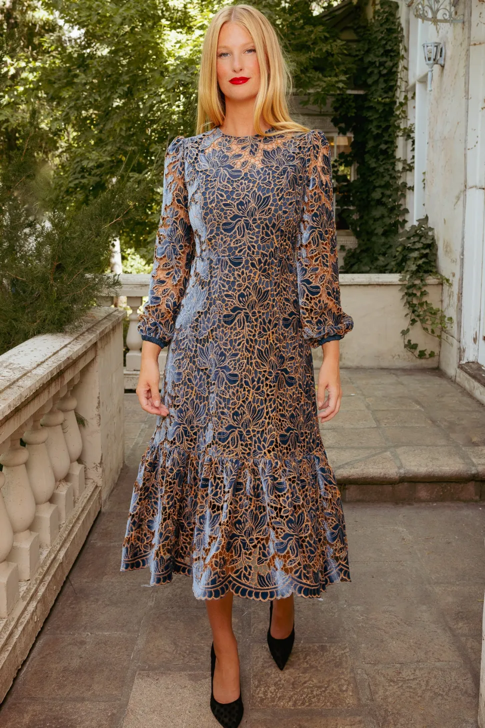 Janelle Dress in Golden Veil