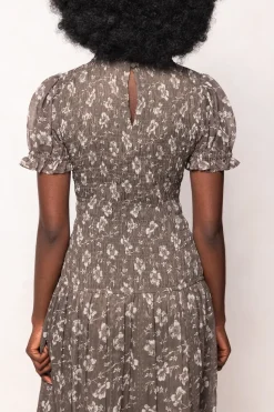 Jennifer Dress in Olive Blossom