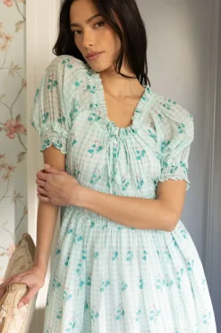 Jessie Dress in Bloom Gingham