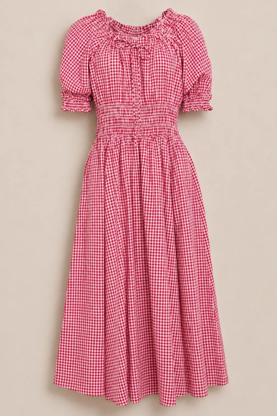 Jessie Dress in Red Gingham