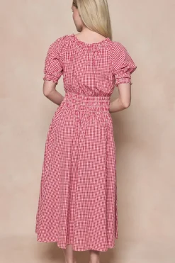 Jessie Dress in Red Gingham