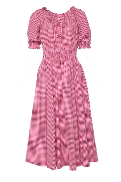 Jessie Dress in Red Gingham