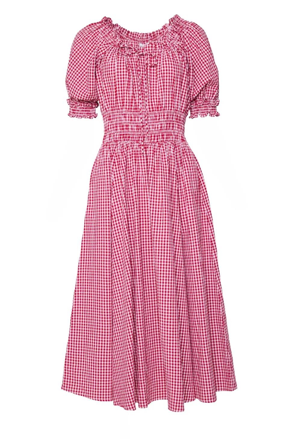 Jessie Dress in Red Gingham