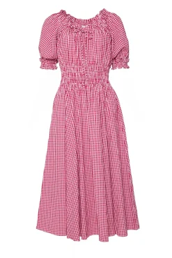 Jessie Dress in Red Gingham