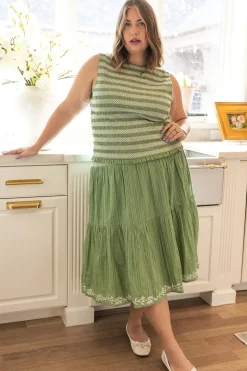 Journey Skirt in Light Green