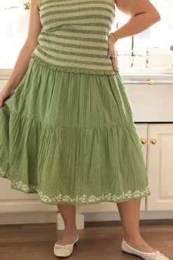 Journey Skirt in Light Green