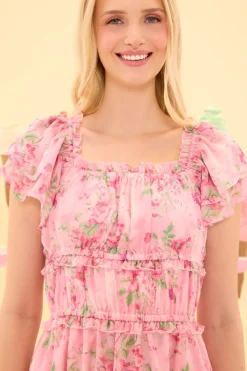 Juliana Dress in Rose Trance