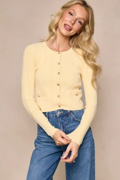 Kali Cardigan in Butter Yellow