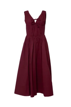 Kayla Dress in Burgundy