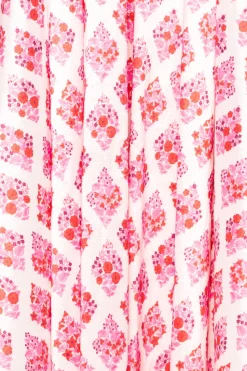 Kylie Dress in Rouge Lattice Floral