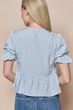 Lavinia Top in Light Blue